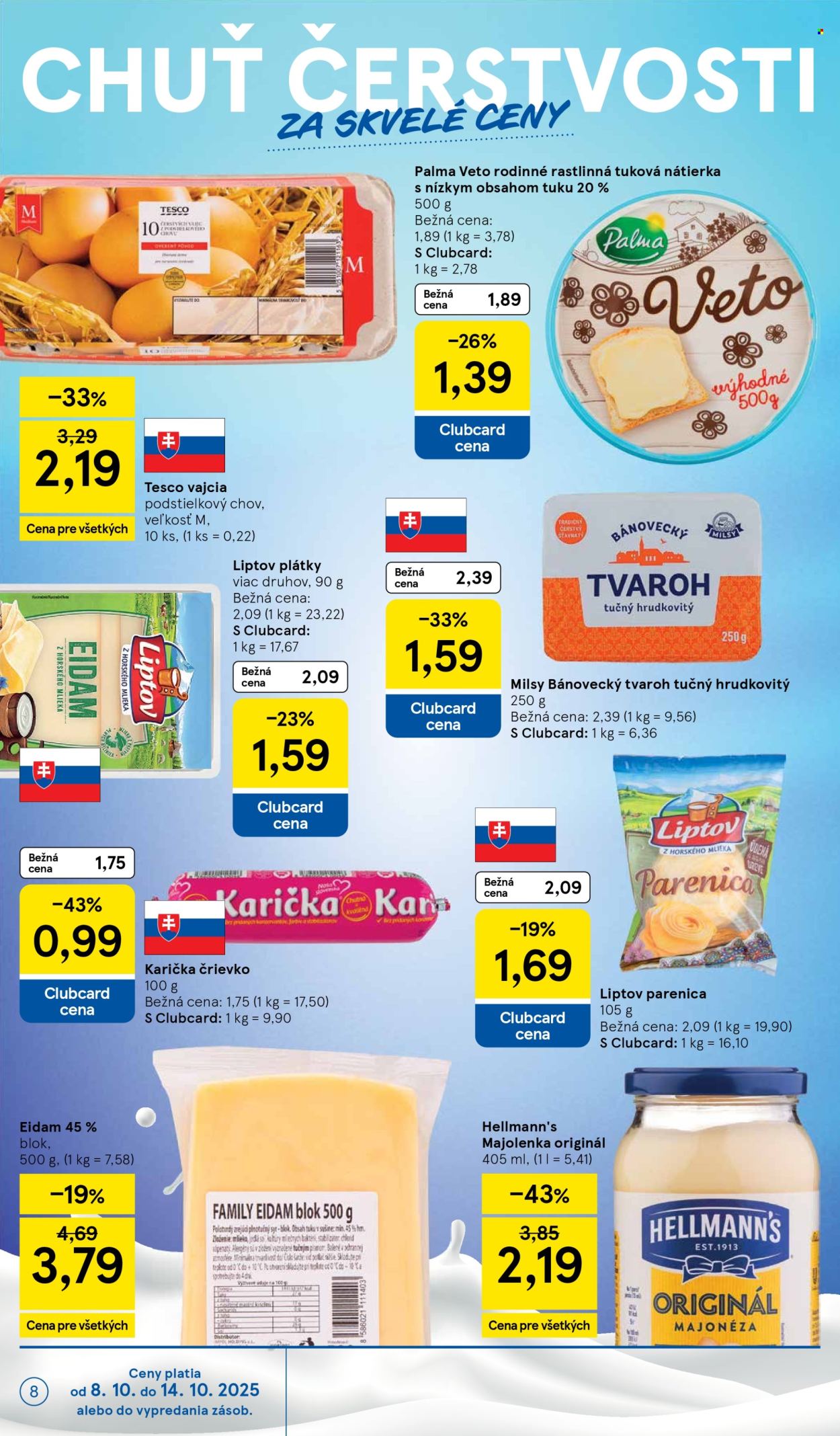 Leták TESCO supermarket - 8.10.2025 - 14.10.2025. Strana 8