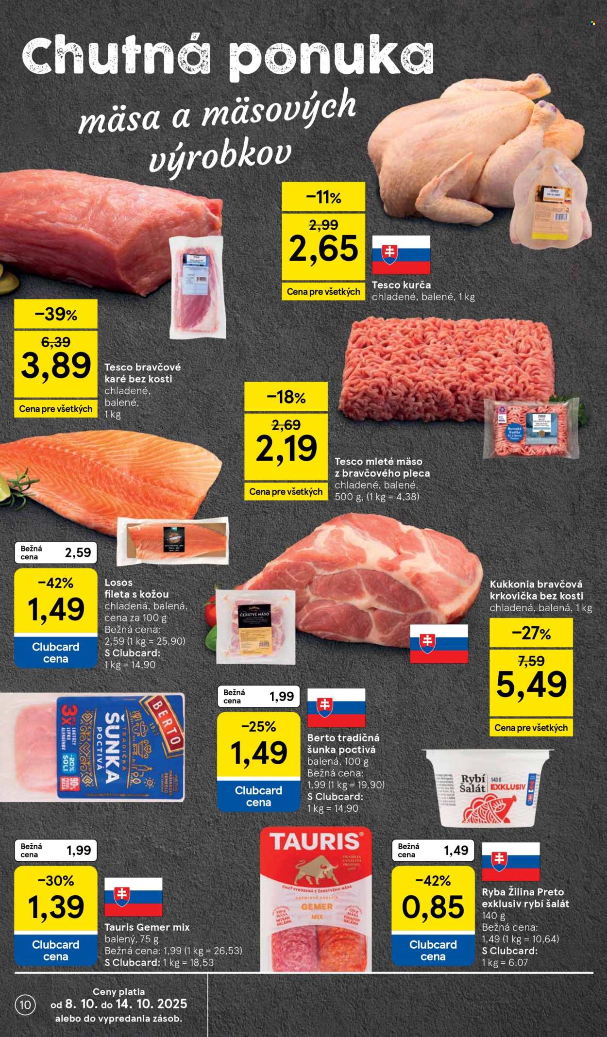 Leták TESCO supermarket - 8.10.2025 - 14.10.2025. Strana 10