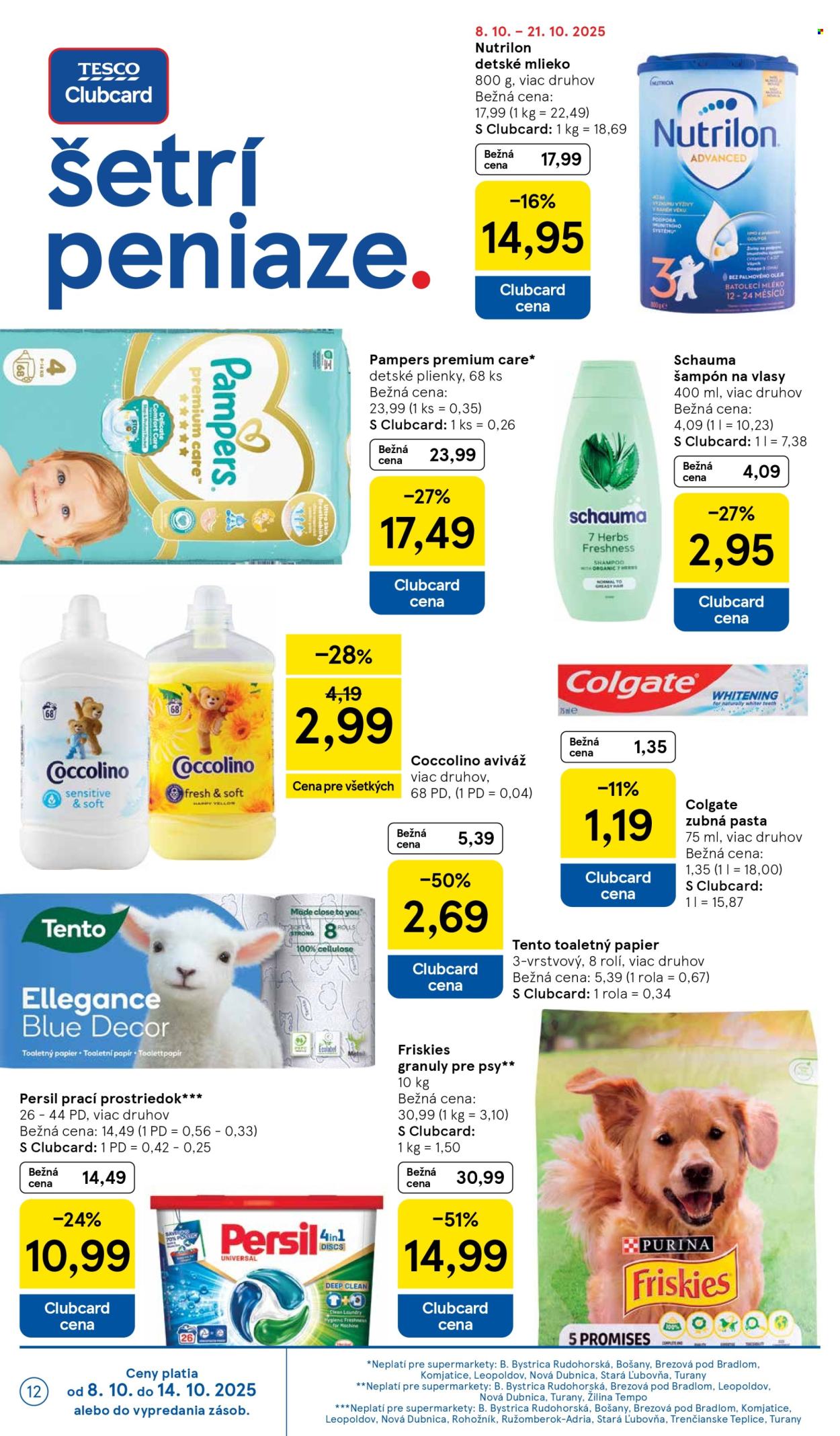 Leták TESCO supermarket - 8.10.2025 - 14.10.2025. Strana 12