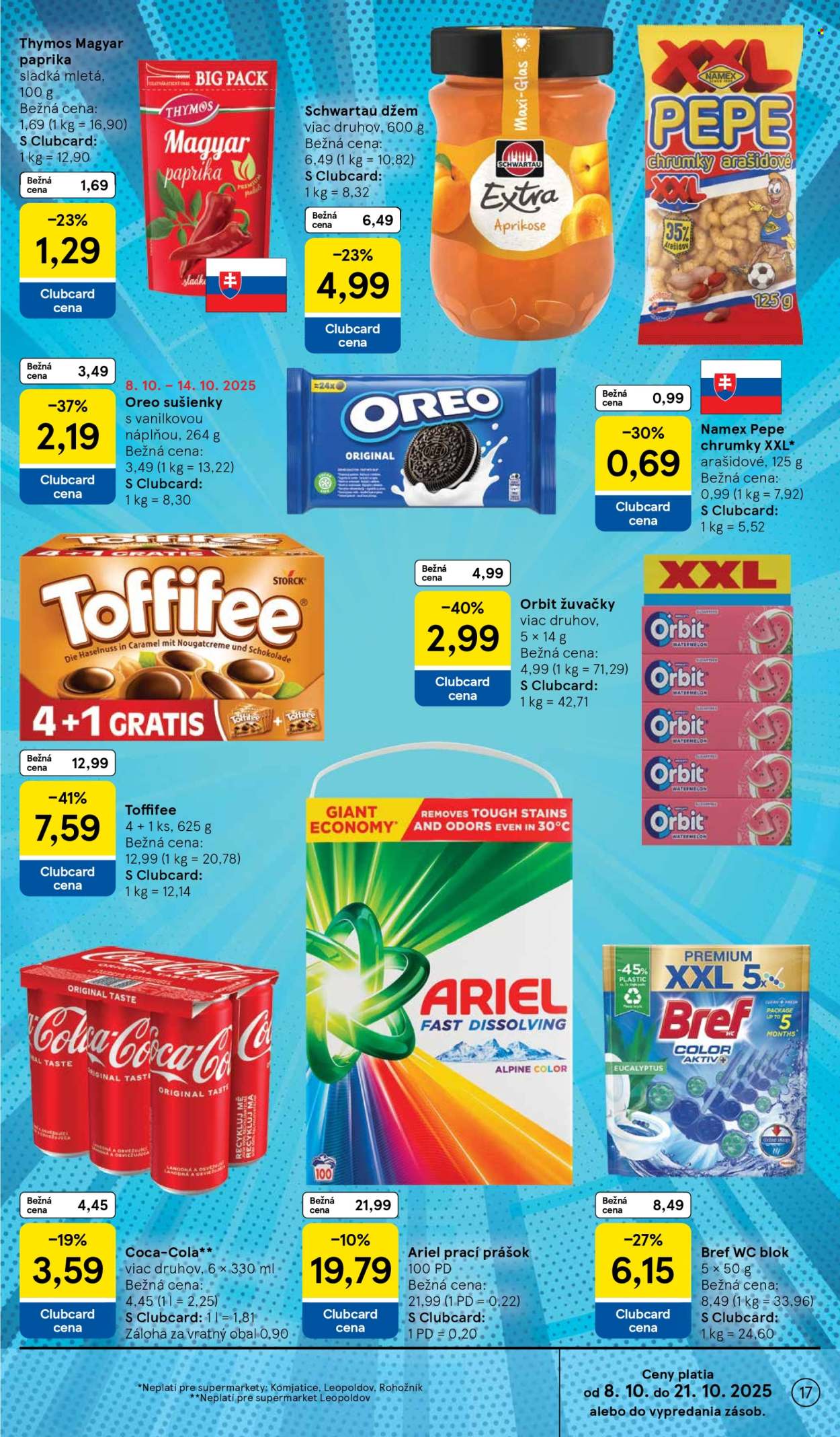 Leták TESCO supermarket - 8.10.2025 - 14.10.2025. Strana 17