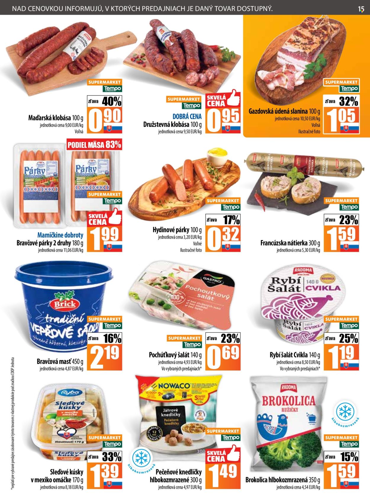 Leták COOP Jednota - 9.10.2025 - 15.10.2025. Strana 15