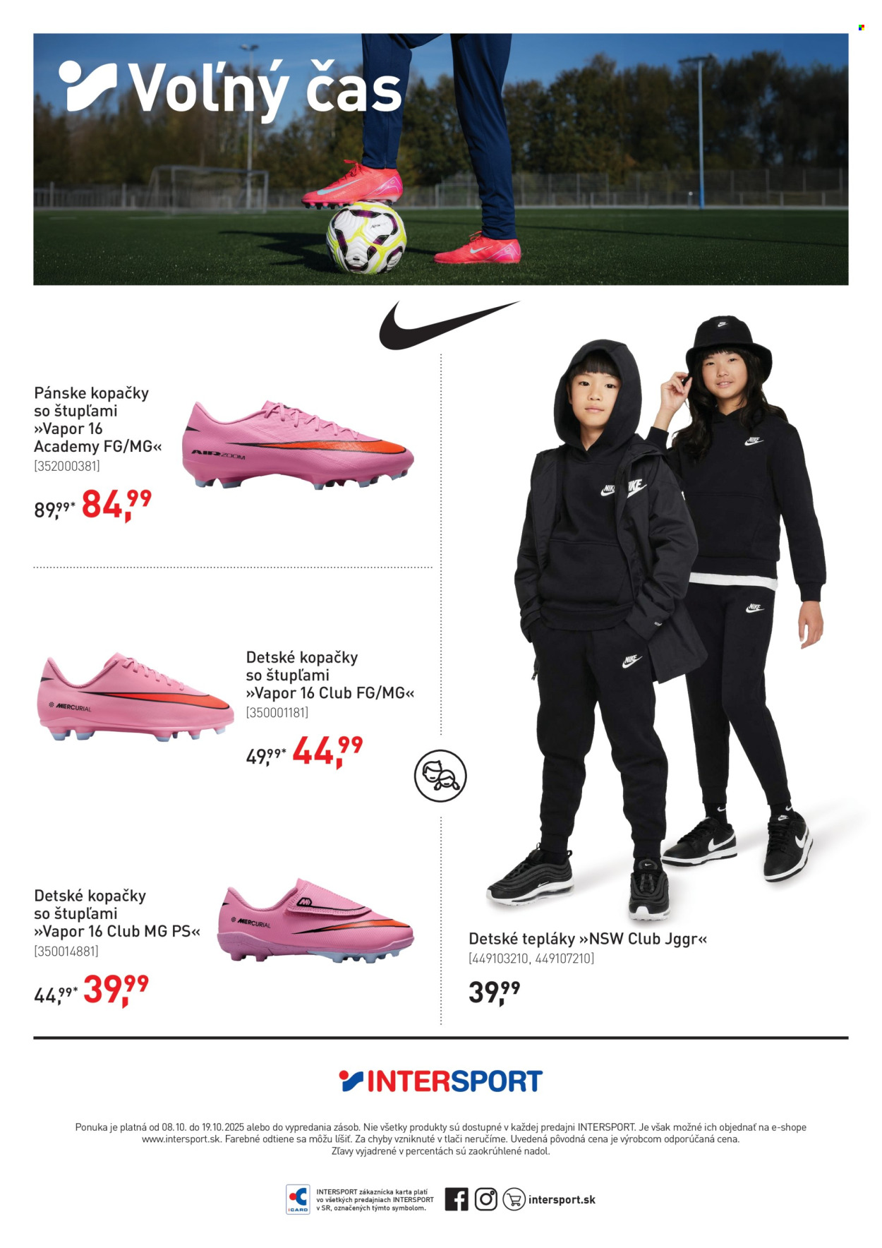 Leták Intersport - 8.10.2025 - 19.10.2025. Strana 10