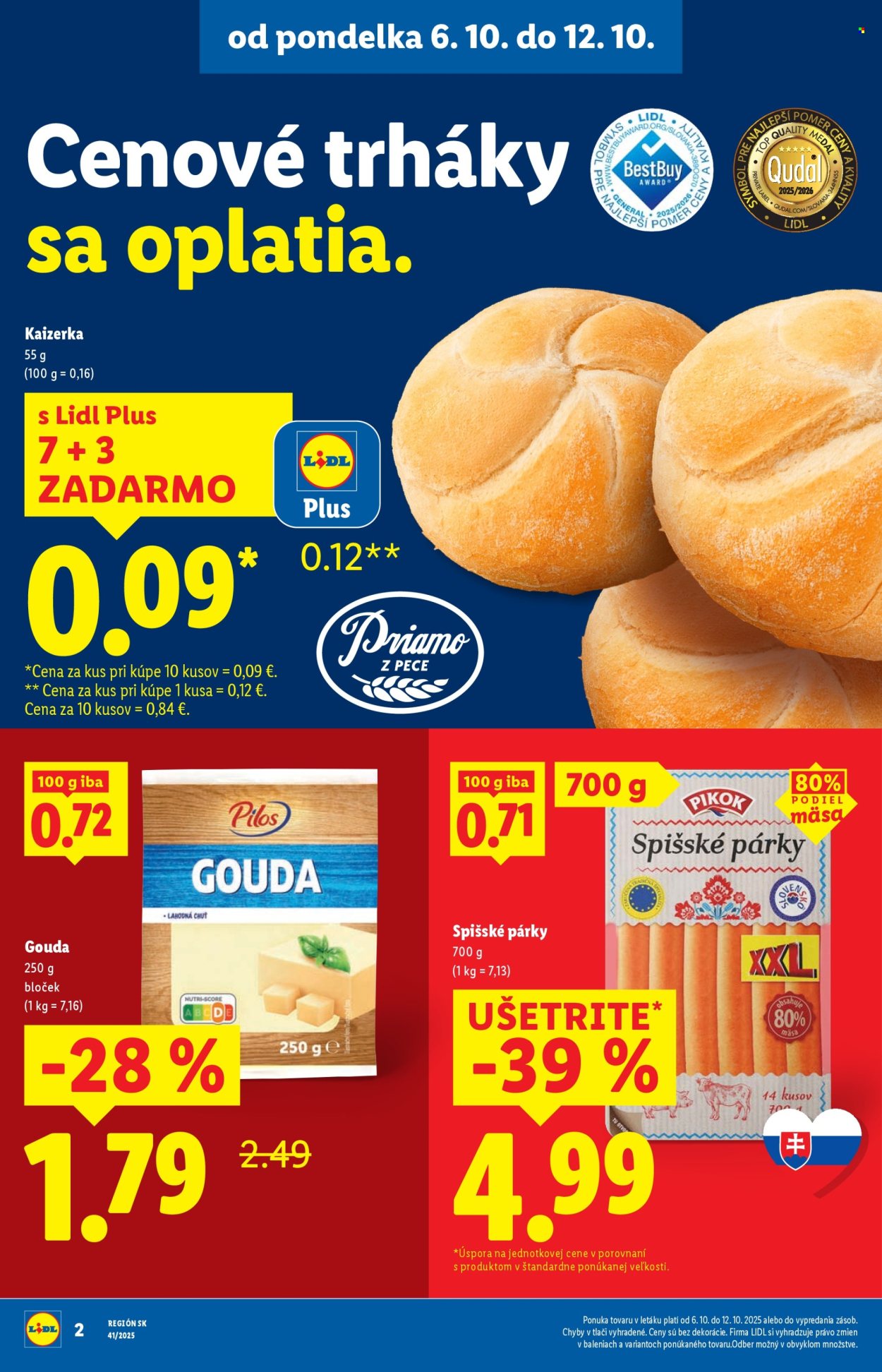 Leták Lidl - 9.10.2025 - 12.10.2025. Strana 3