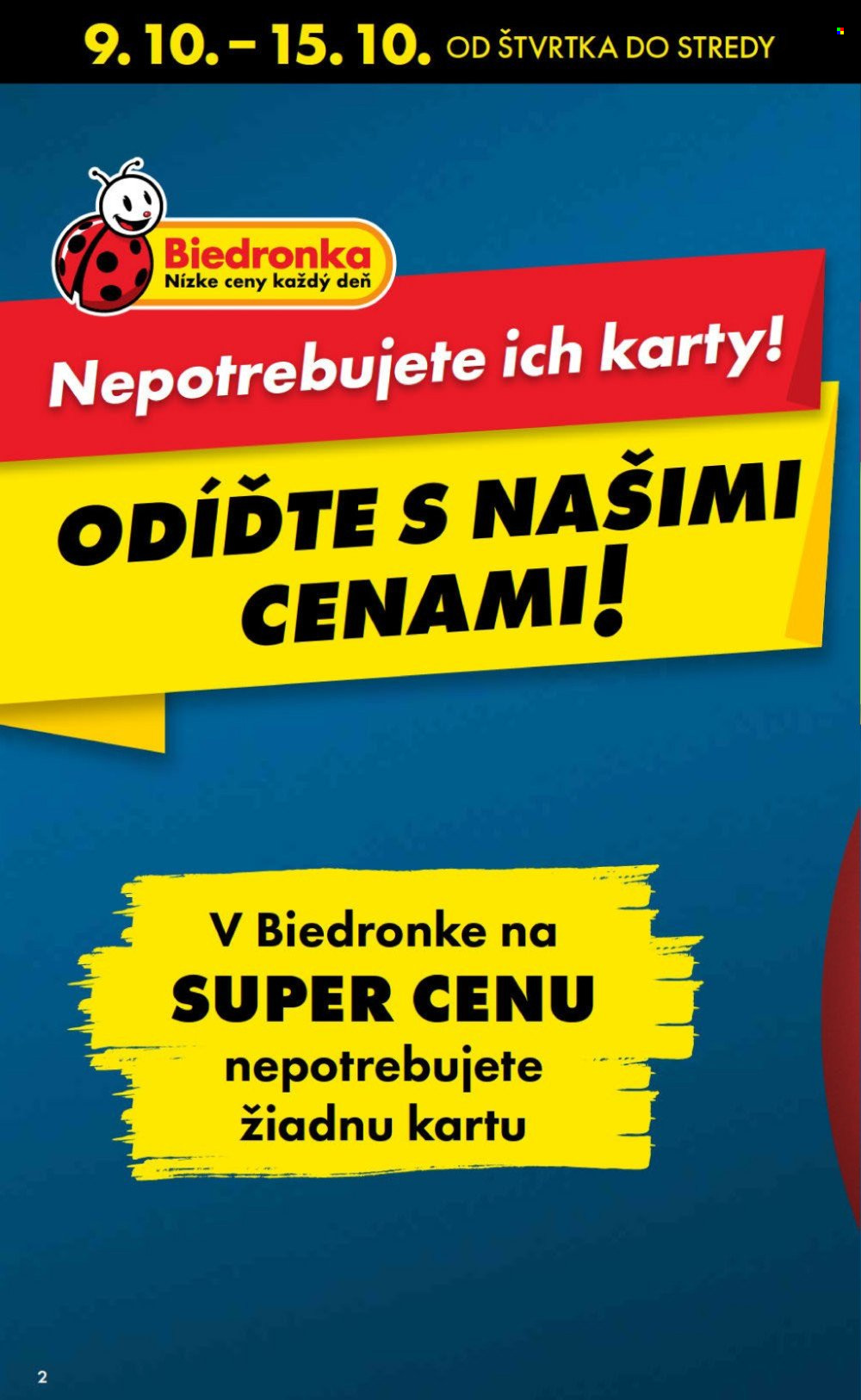 Leták Biedronka - 9.10.2025 - 15.10.2025. Strana 2