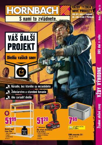 Leták Hornbach - 8.10.2025 - 22.10.2025.