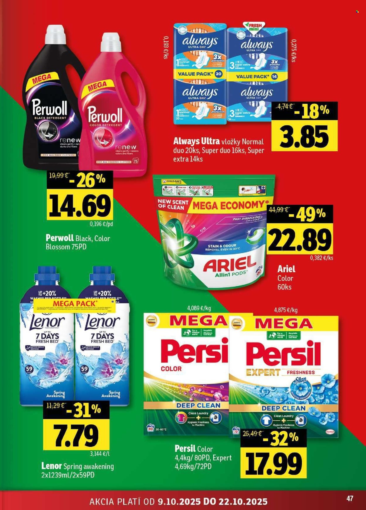 Leták FRESH - 9.10.2025 - 22.10.2025. Strana 47
