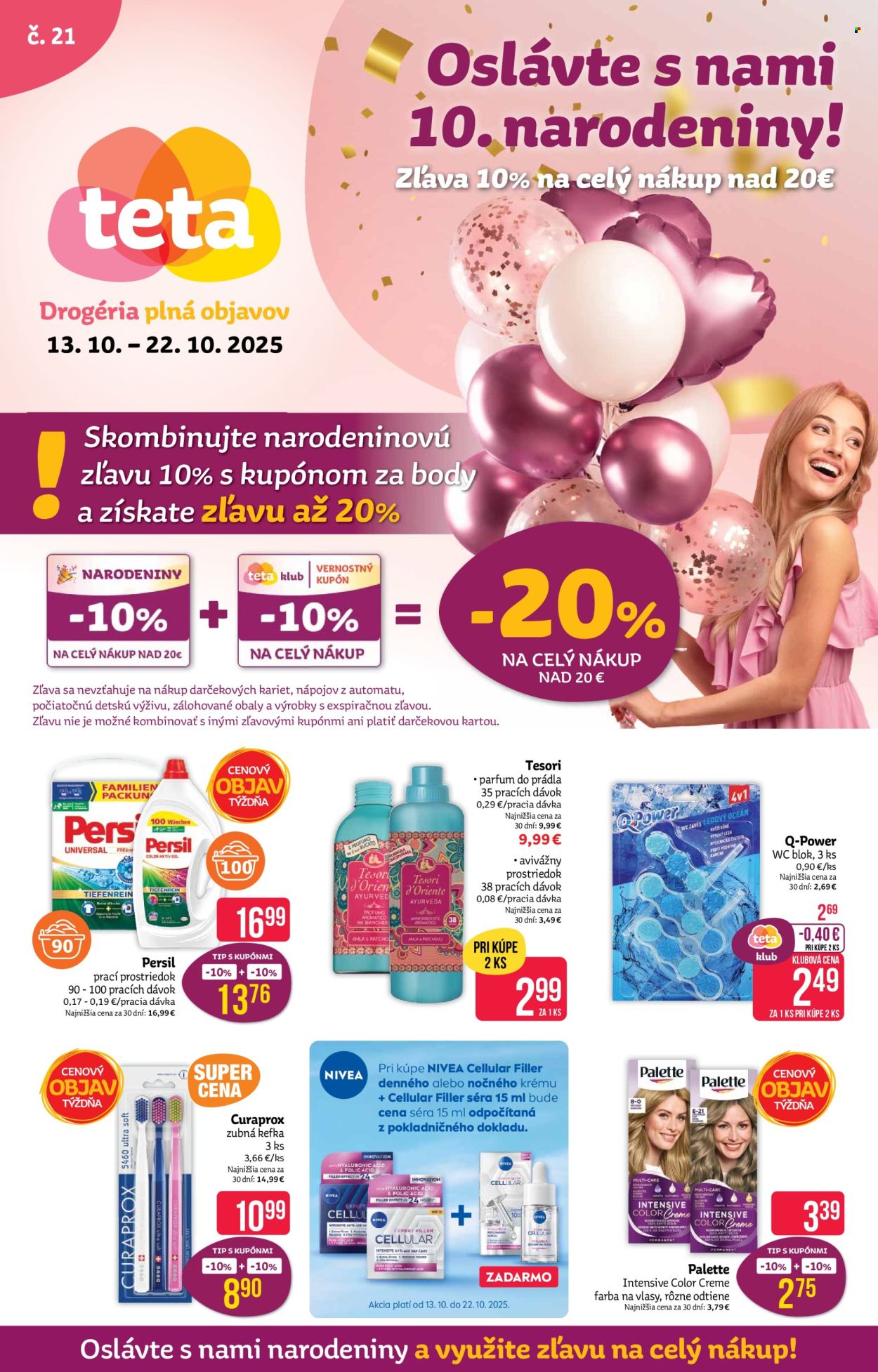 Leták Teta drogerie - 13.10.2025 - 22.10.2025. Strana 1