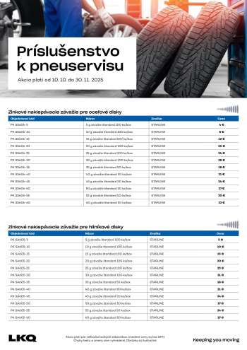 Leták LKQ - 10.10.2025 - 30.10.2025.
