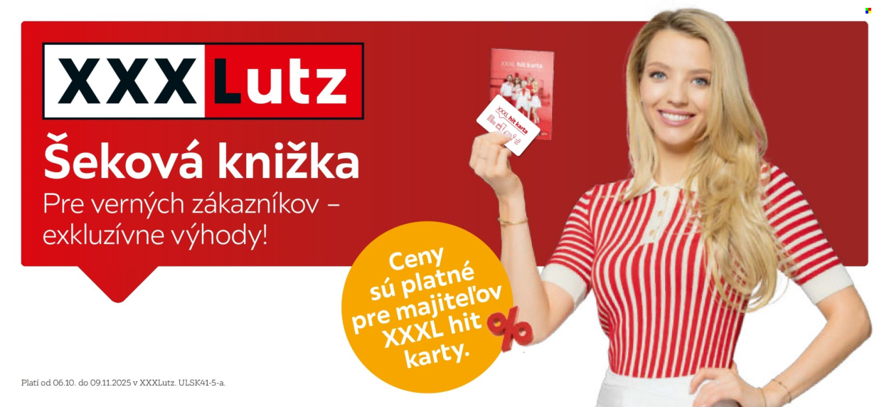 Leták XXXLutz - 6.10.2025 - 9.11.2025. Strana 1