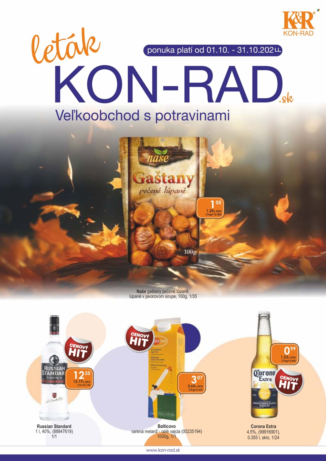 Leták KON-RAD - 1.10.2025 - 31.10.2025. Strana 1