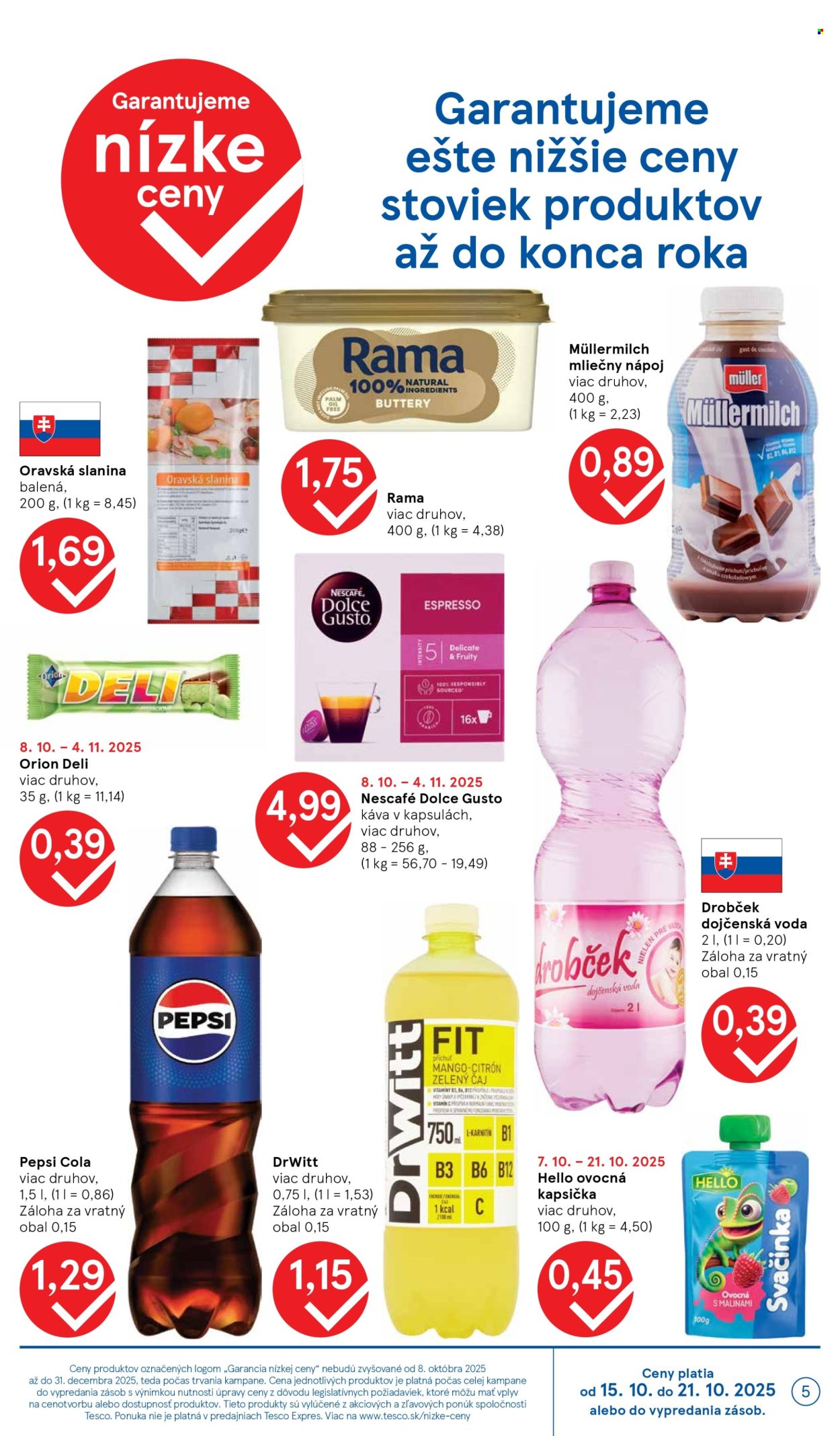 Leták TESCO - 15.10.2025 - 21.10.2025. Strana 5