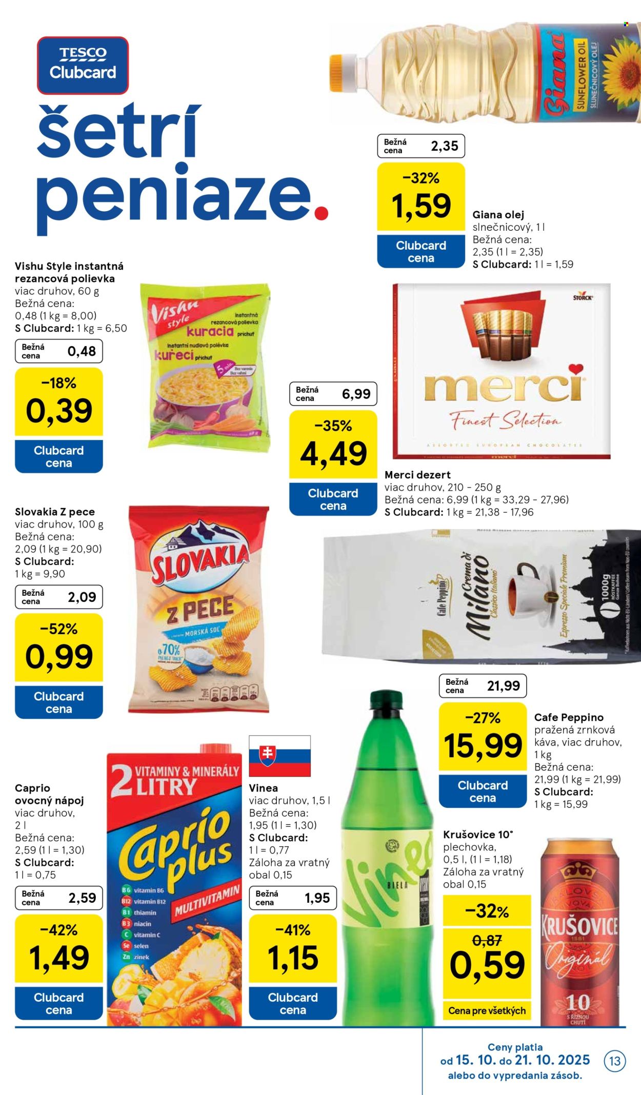 Leták TESCO - 15.10.2025 - 21.10.2025. Strana 13