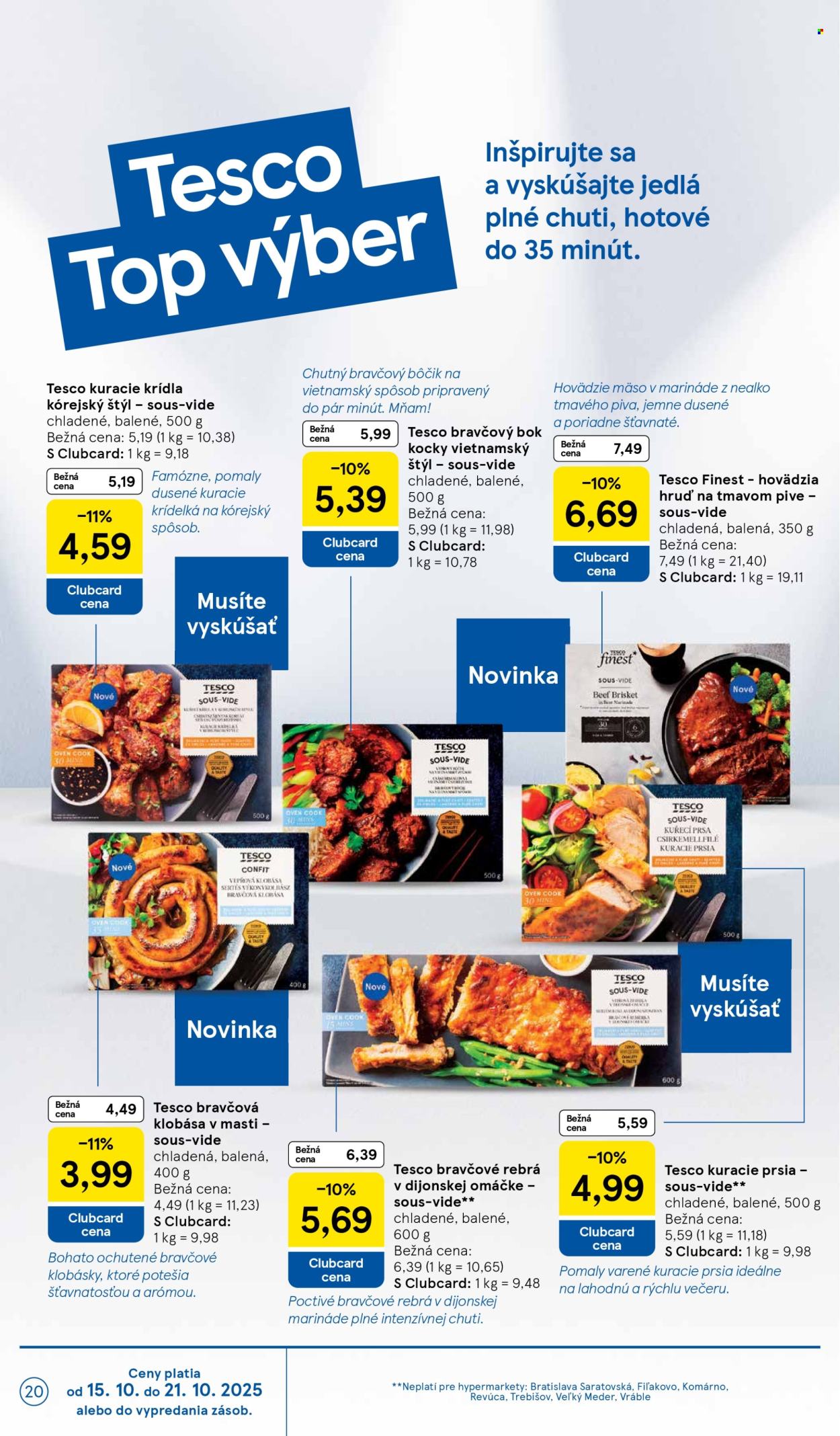 Leták TESCO - 15.10.2025 - 21.10.2025. Strana 20