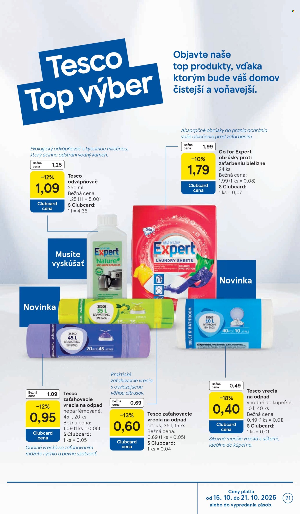 Leták TESCO - 15.10.2025 - 21.10.2025. Strana 21