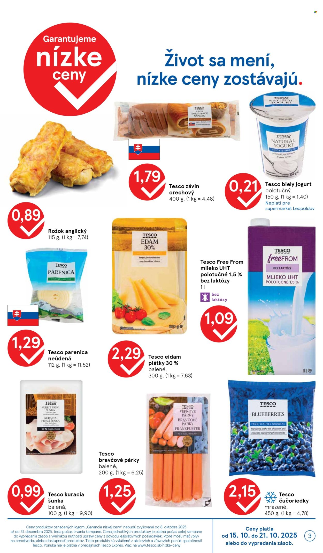 Leták TESCO supermarket - 15.10.2025 - 21.10.2025. Strana 3