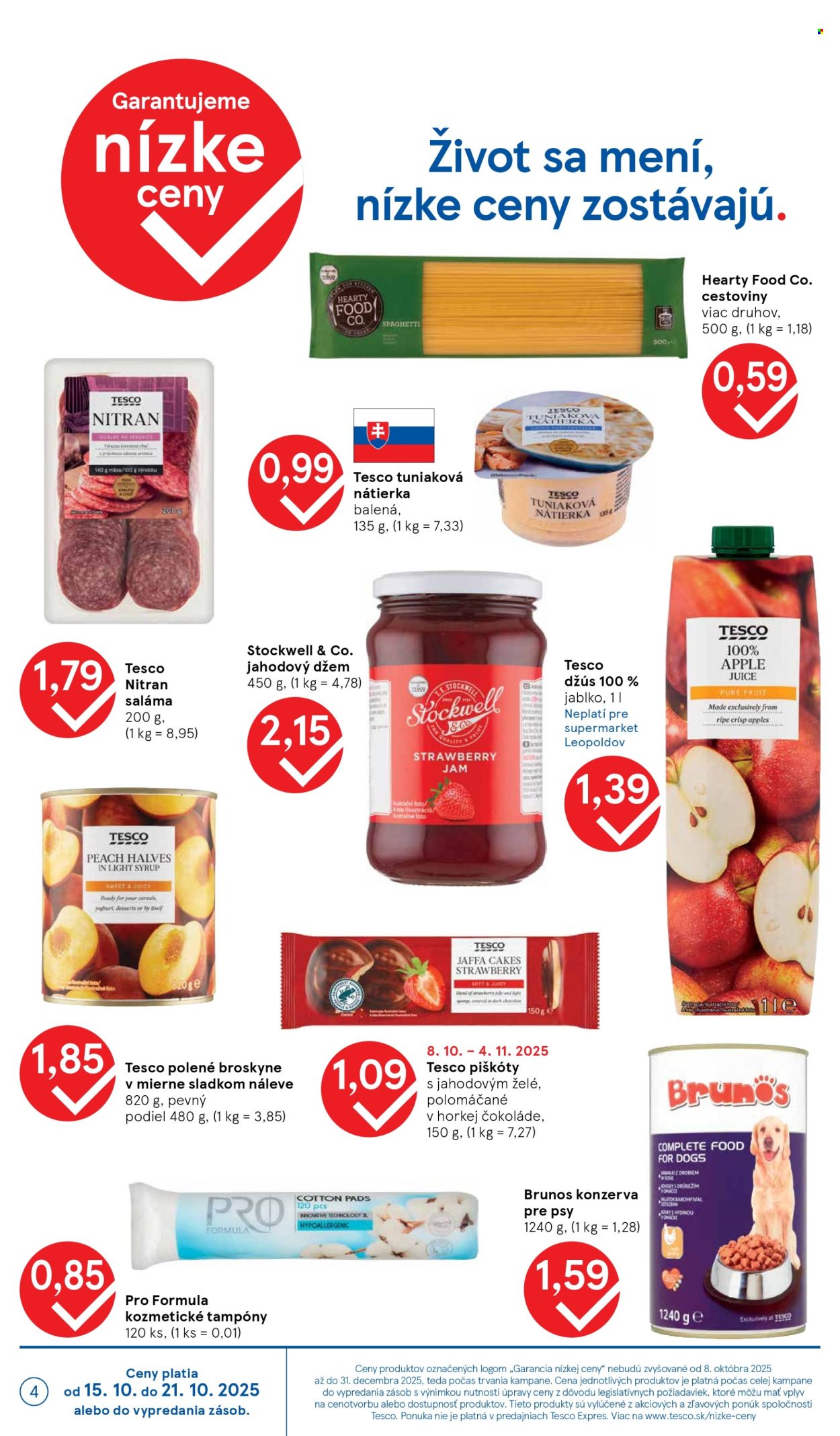 Leták TESCO supermarket - 15.10.2025 - 21.10.2025. Strana 4