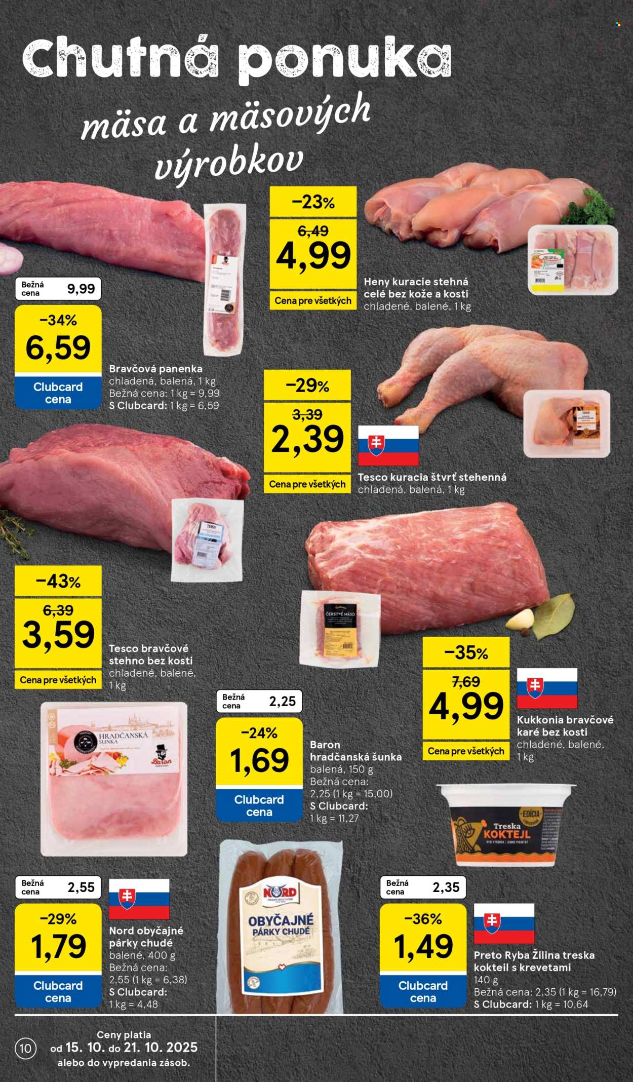 Leták TESCO supermarket - 15.10.2025 - 21.10.2025. Strana 10