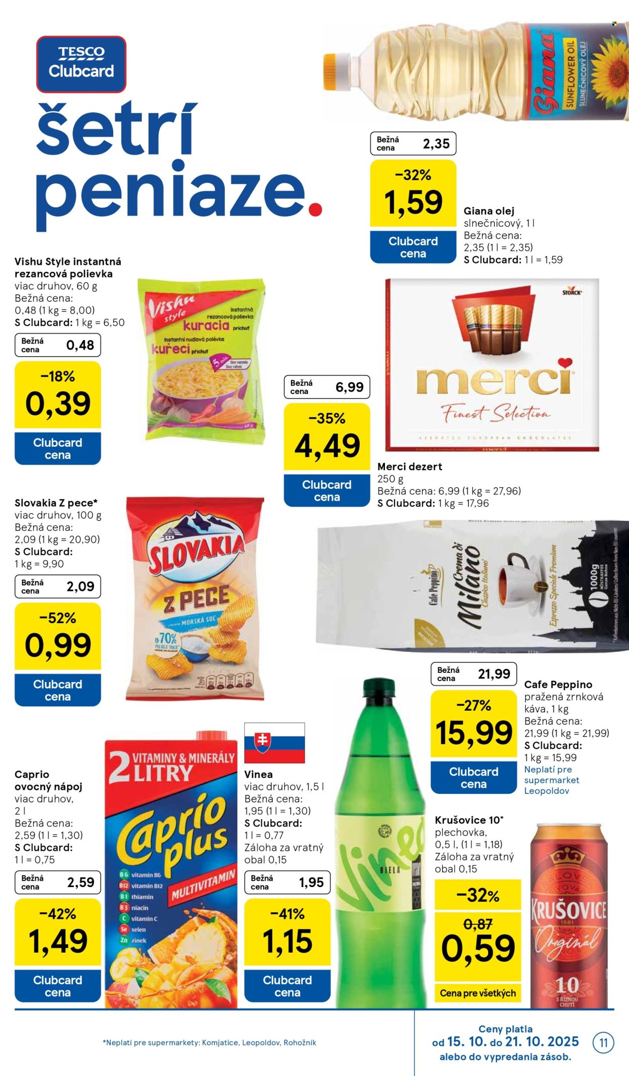 Leták TESCO supermarket - 15.10.2025 - 21.10.2025. Strana 11