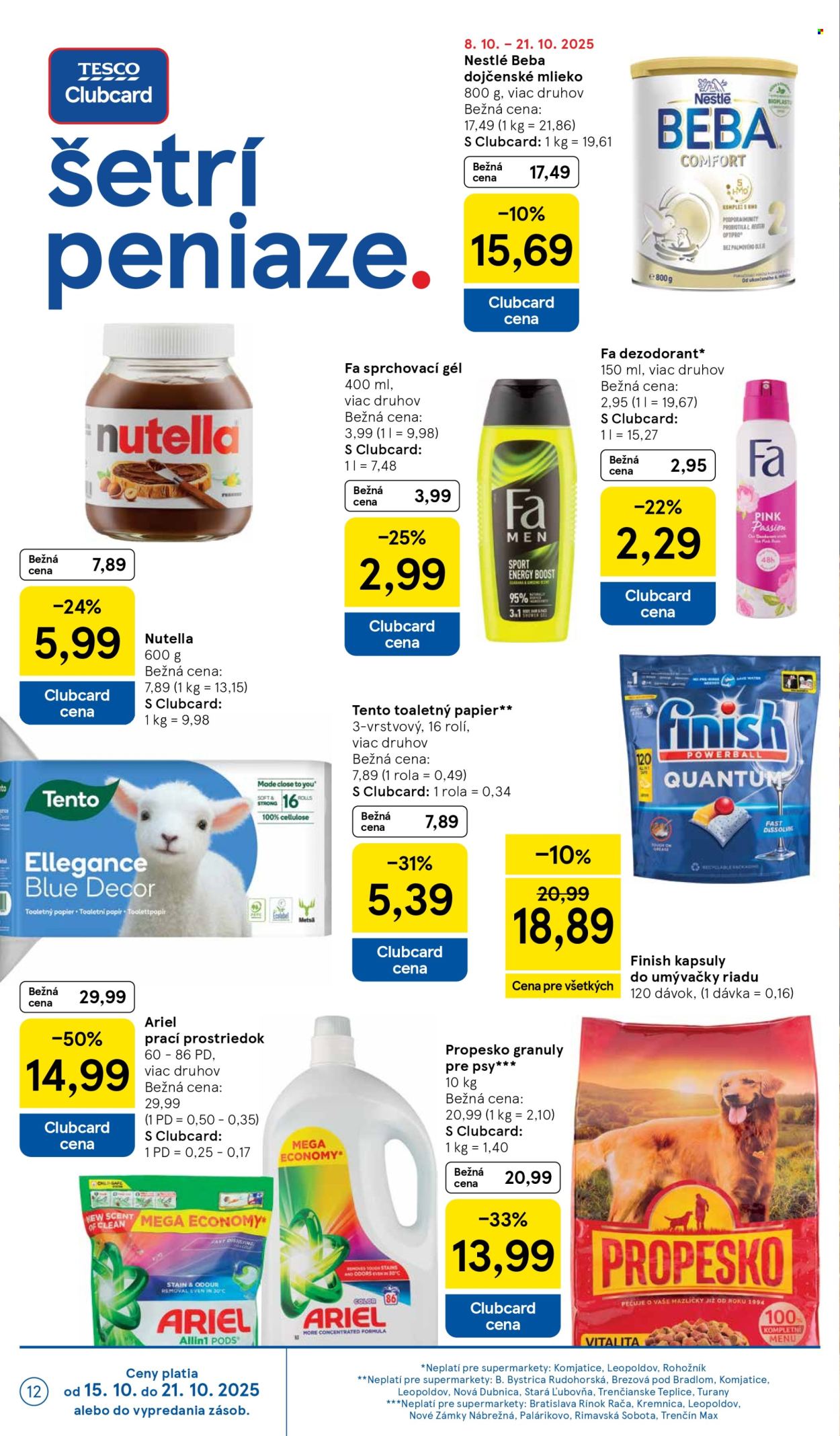 Leták TESCO supermarket - 15.10.2025 - 21.10.2025. Strana 12