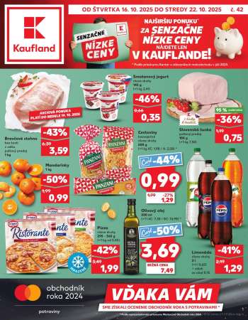 Leták Kaufland - 16.10.2025 - 22.10.2025.