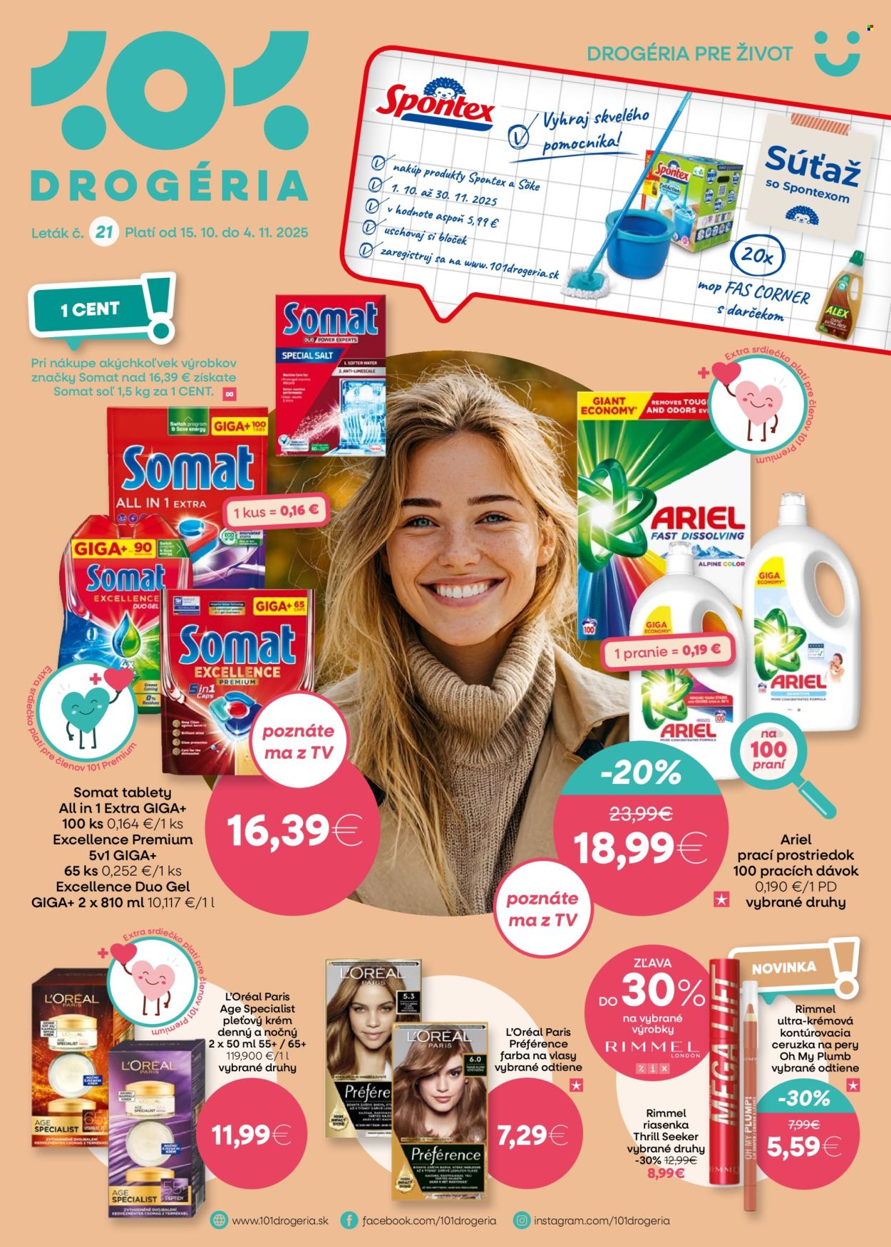 Leták 101 Drogerie - 15.10.2025 - 4.11.2025. Strana 1