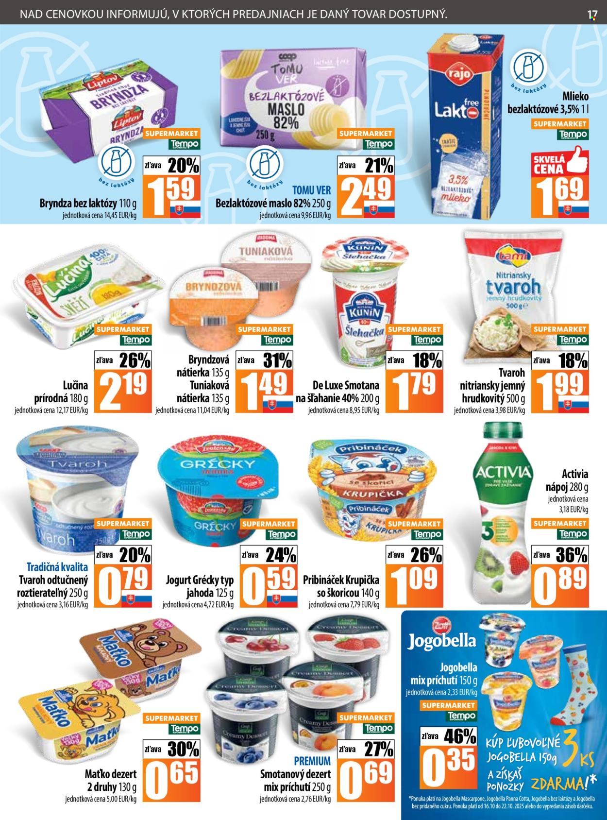 Leták COOP Jednota - 16.10.2025 - 22.10.2025. Strana 17