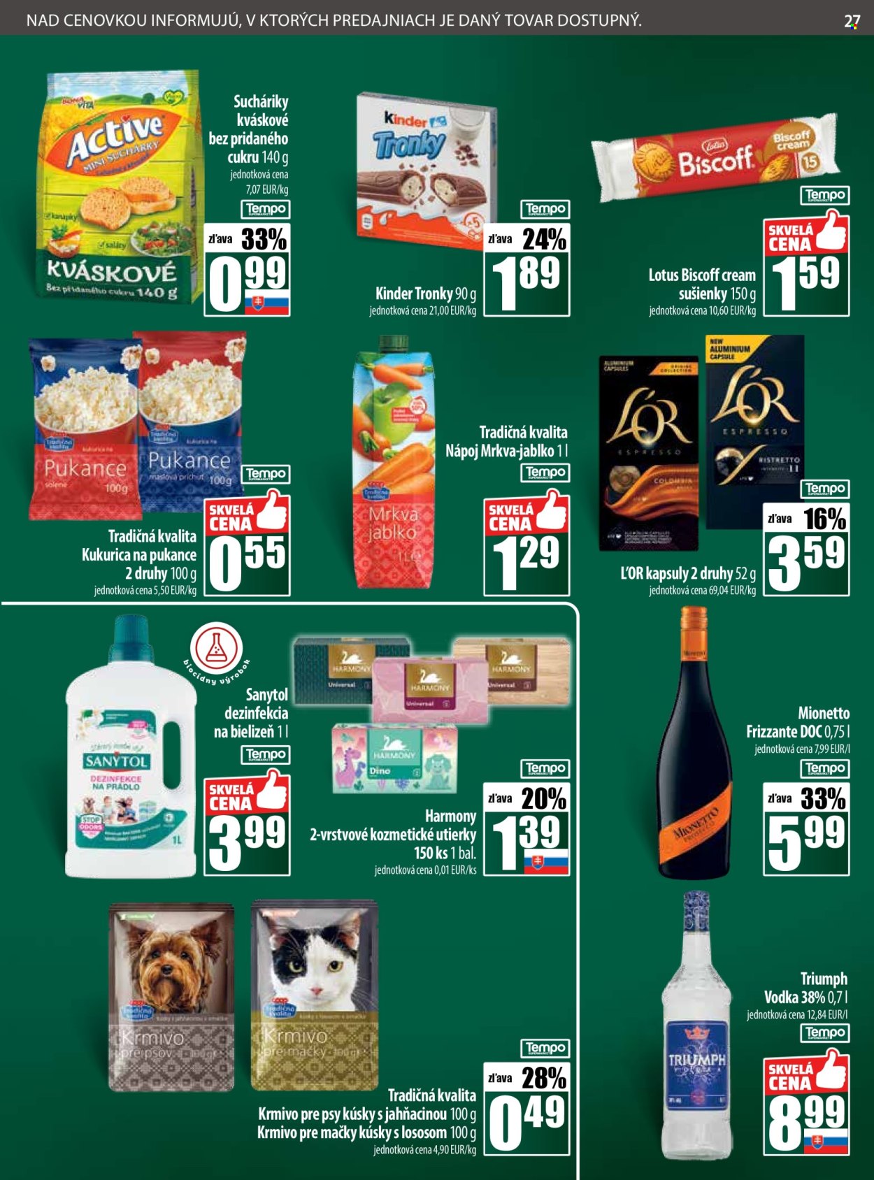 Leták COOP Jednota - 16.10.2025 - 22.10.2025. Strana 27