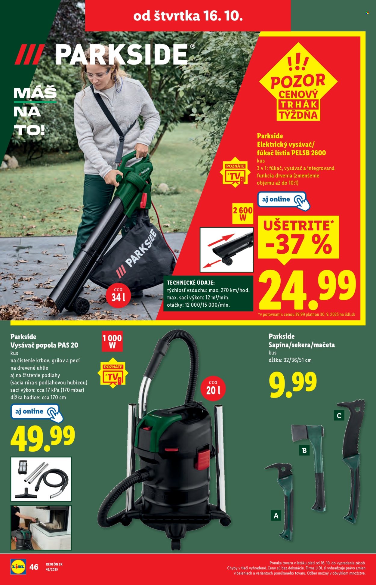 Leták Lidl - 16.10.2025 - 19.10.2025. Strana 34
