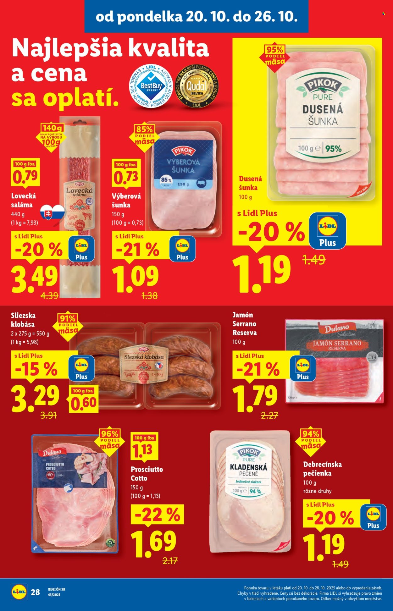 Leták Lidl - 20.10.2025 - 26.10.2025. Strana 42
