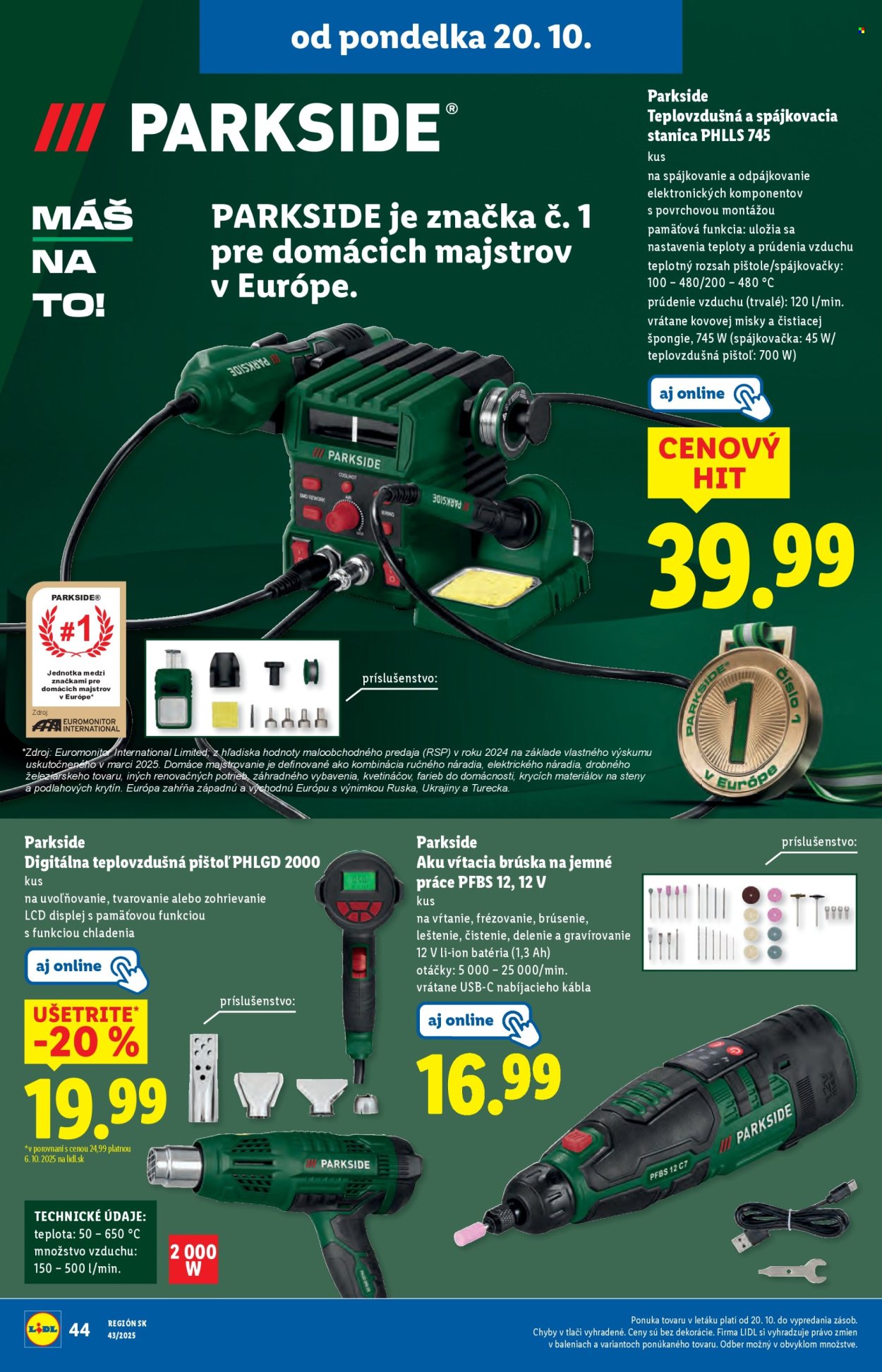 Leták Lidl - 20.10.2025 - 26.10.2025. Strana 60