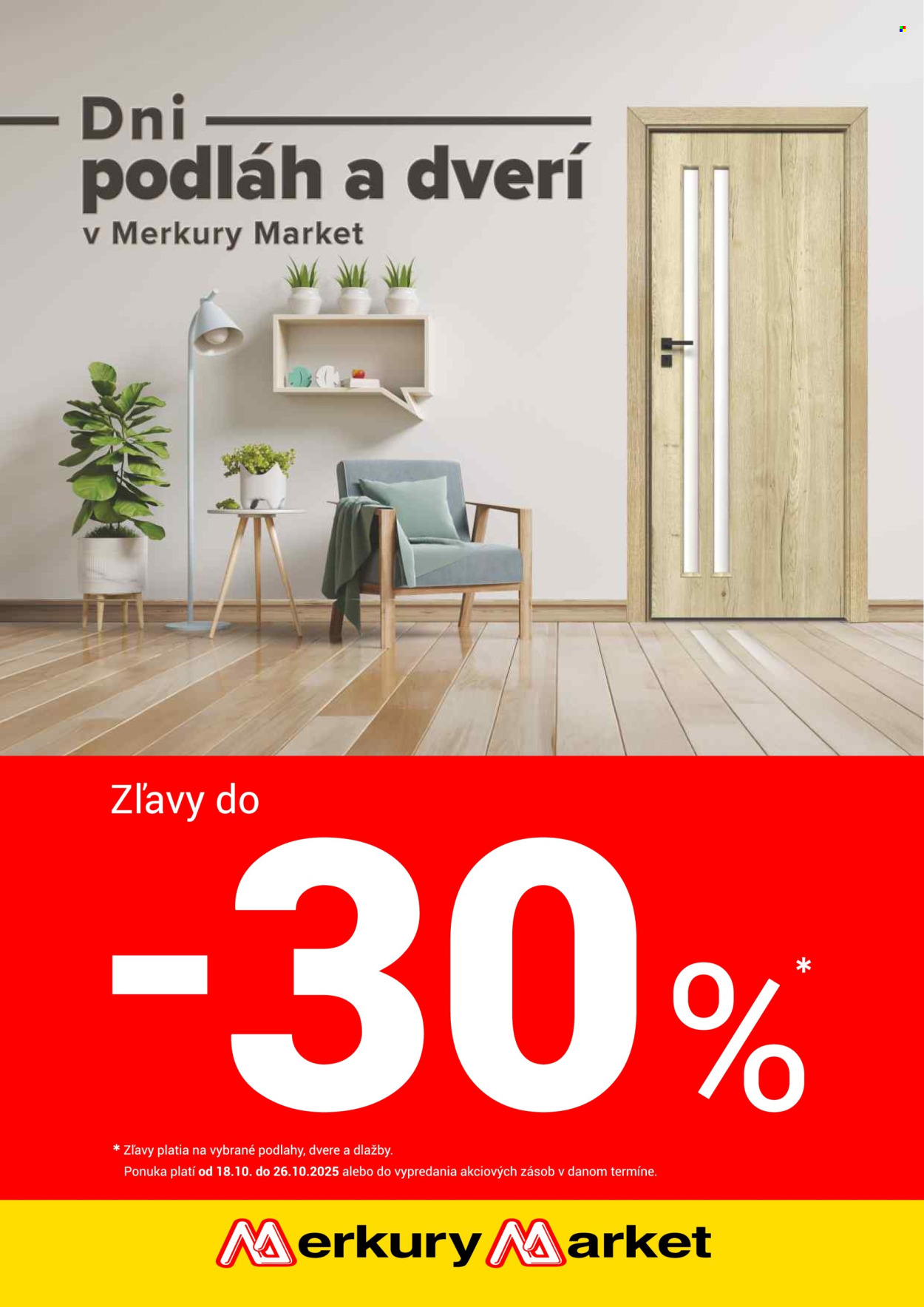 Leták Merkury Market - 18.10.2025 - 26.10.2025. Strana 1