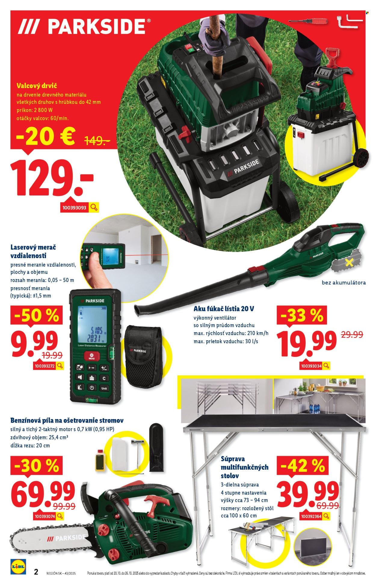 Leták Lidl - 20.10.2025 - 26.10.2025. Strana 2