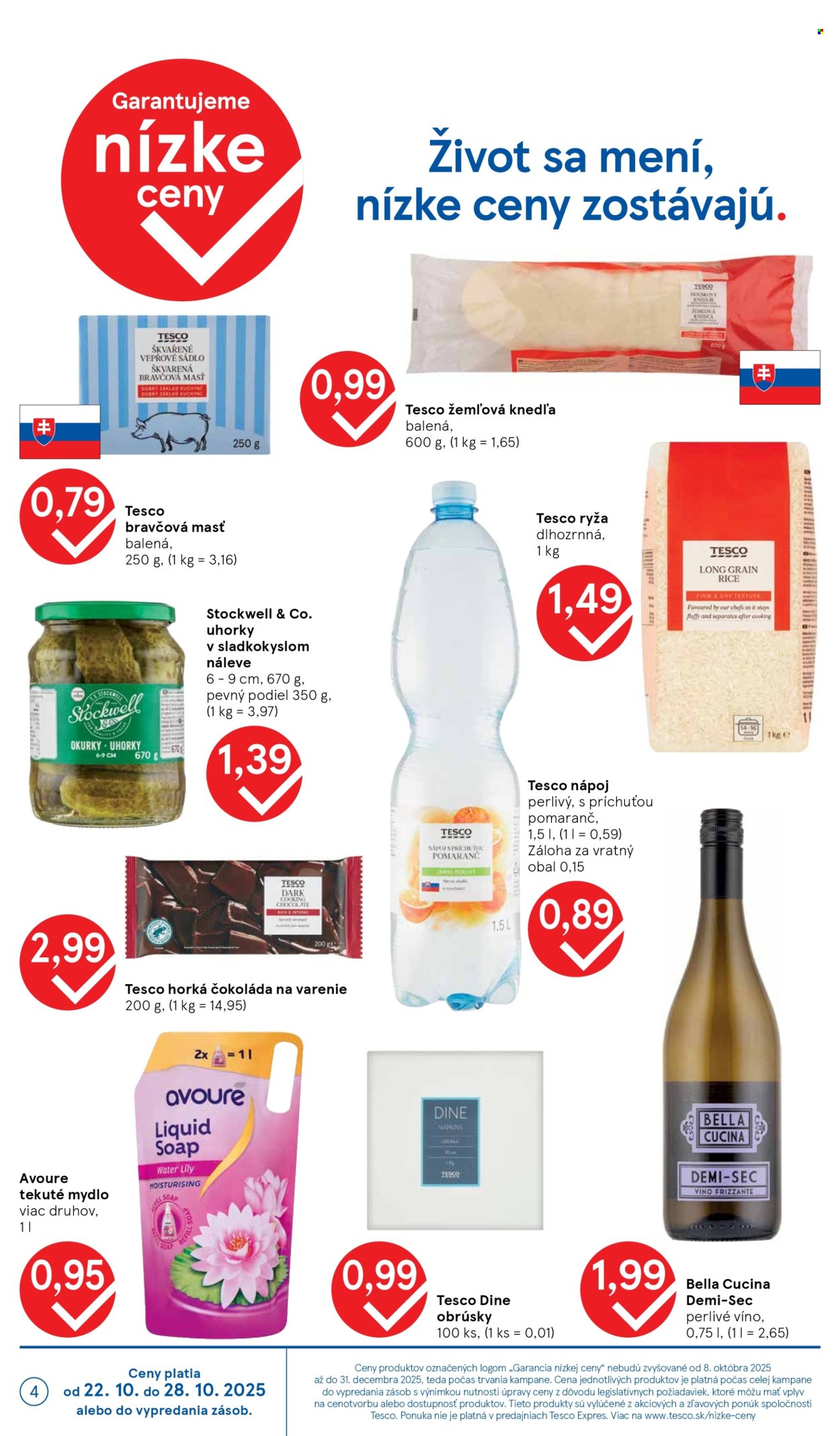 Leták TESCO - 22.10.2025 - 28.10.2025. Strana 4