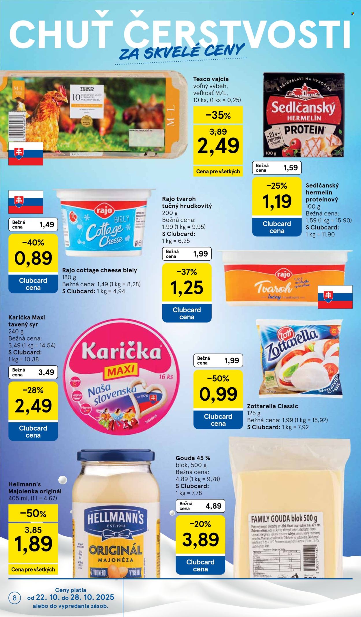 Leták TESCO supermarket - 22.10.2025 - 28.10.2025. Strana 8