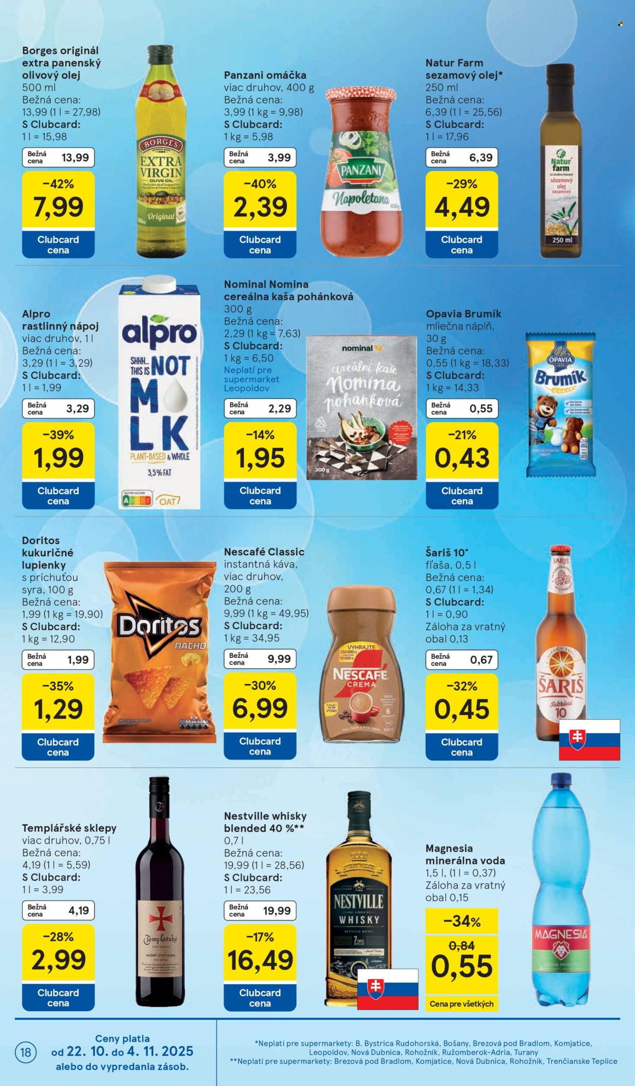 Leták TESCO supermarket - 22.10.2025 - 28.10.2025. Strana 18