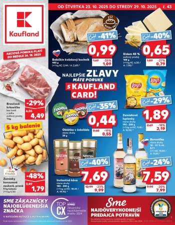 Leták Kaufland - 23.10.2025 - 29.10.2025.