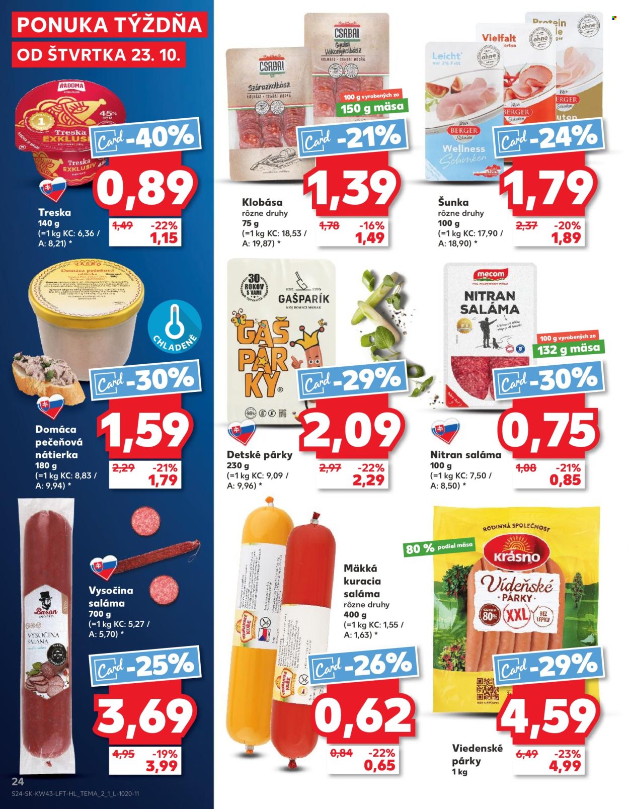Leták Kaufland - 23.10.2025 - 29.10.2025. Strana 24