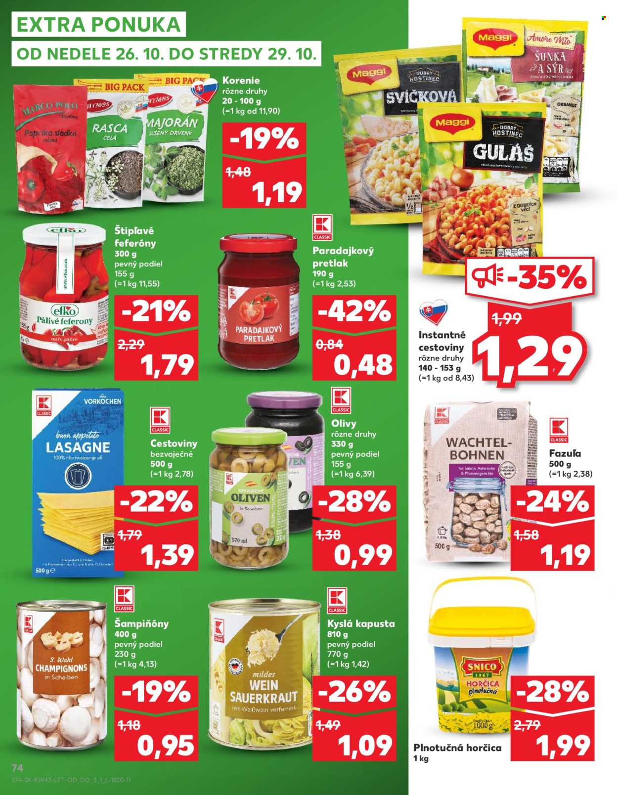 Leták Kaufland - 23.10.2025 - 29.10.2025. Strana 74