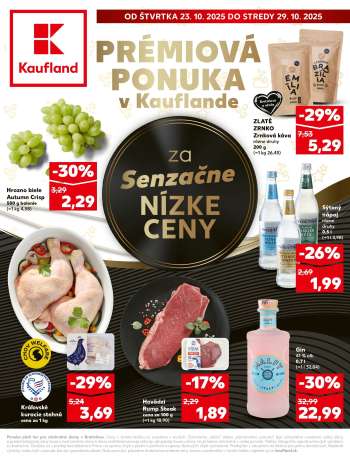 Leták Kaufland - 23.10.2025 - 29.10.2025.