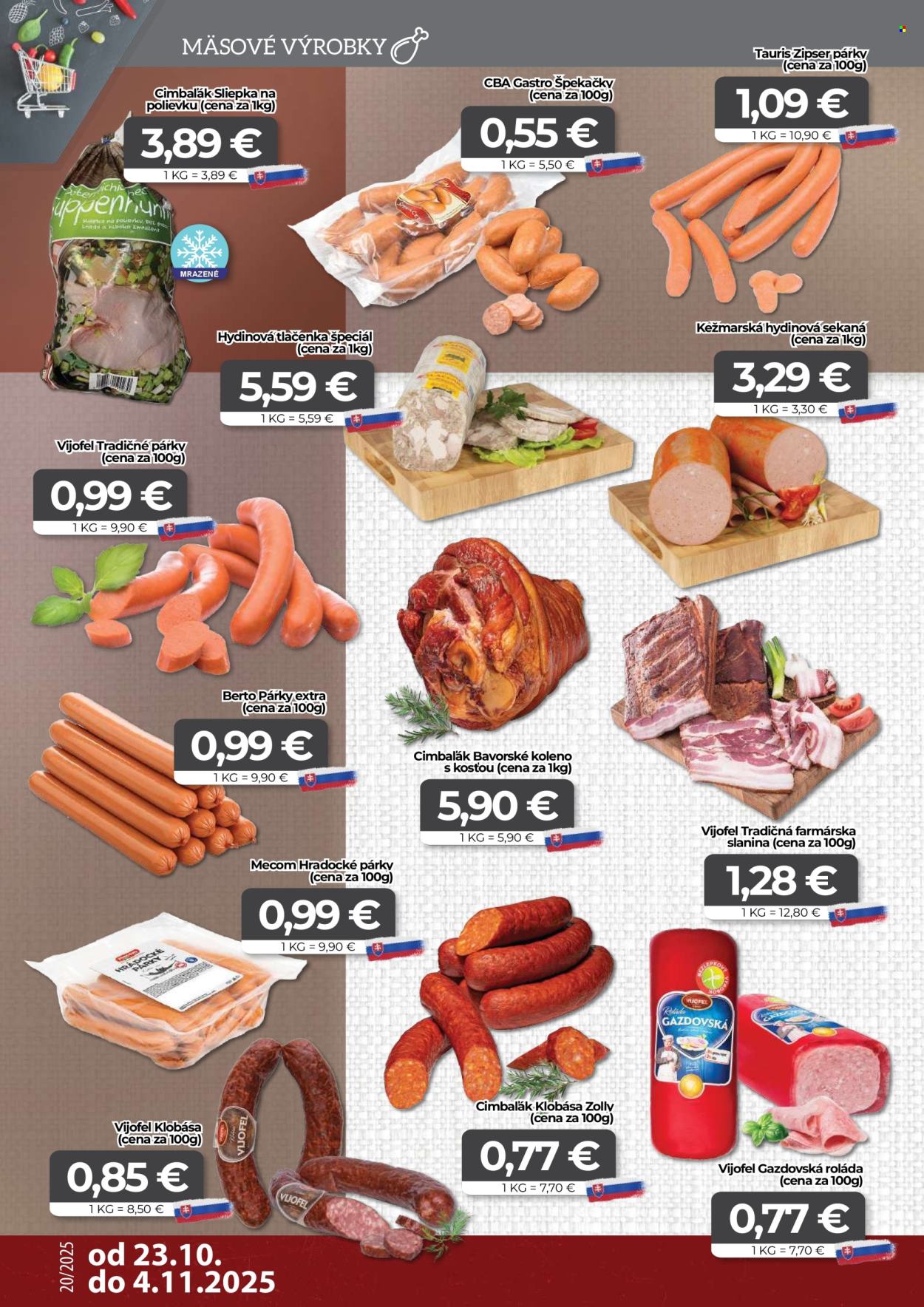 Leták CBA Komfos - 23.10.2025 - 4.11.2025. Strana 2