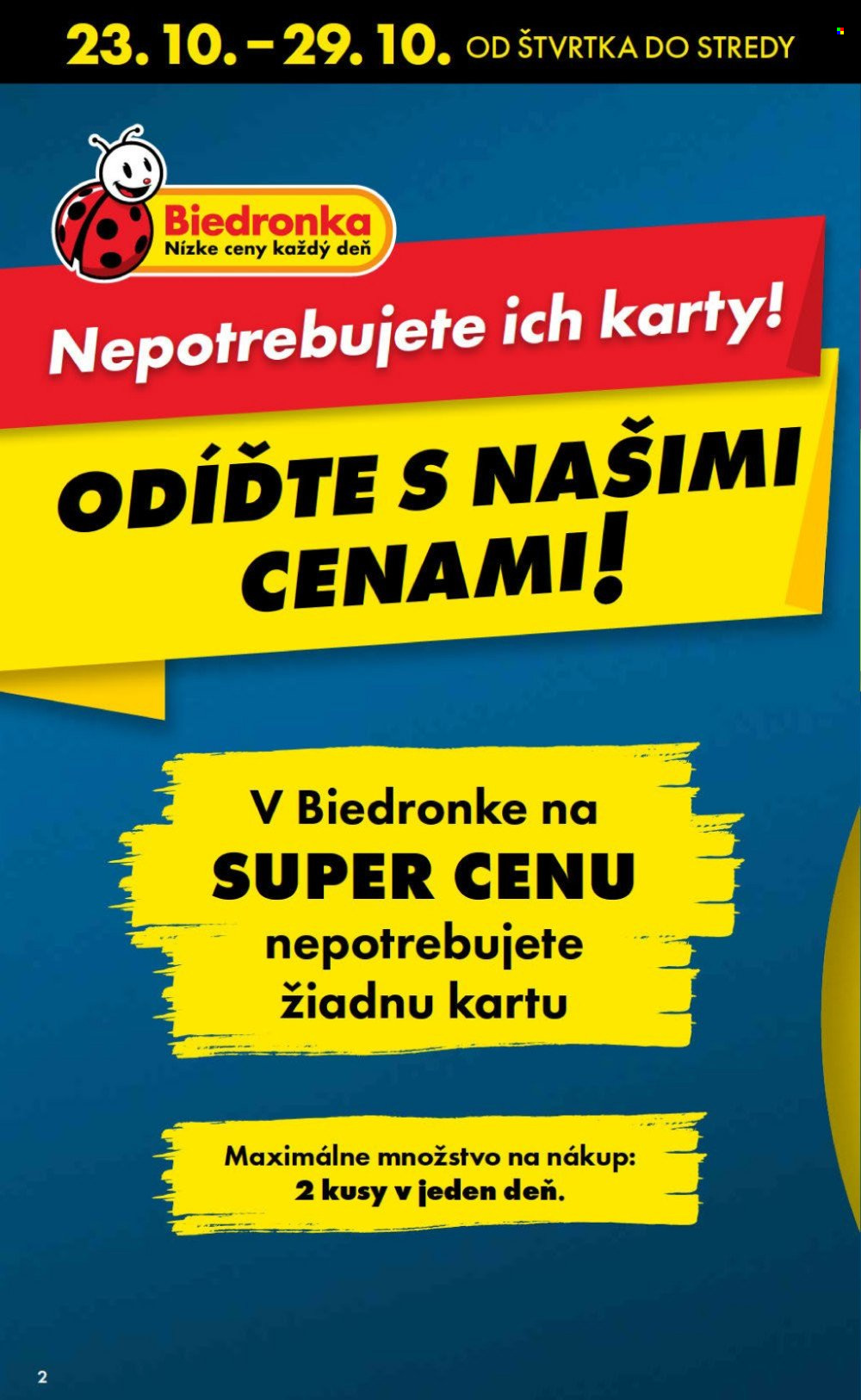 Leták Biedronka - 23.10.2025 - 29.10.2025. Strana 2