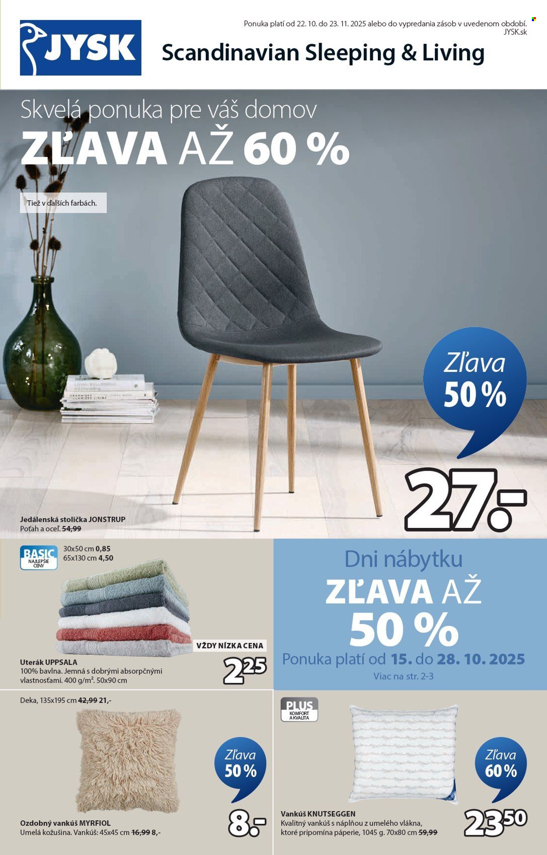 Leták JYSK - 22.10.2025 - 23.11.2025. Strana 2