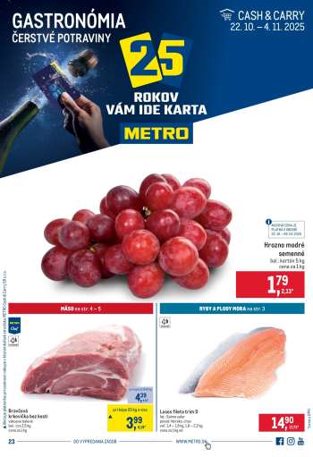Leták Metro - 22.10.2025 - 4.11.2025.