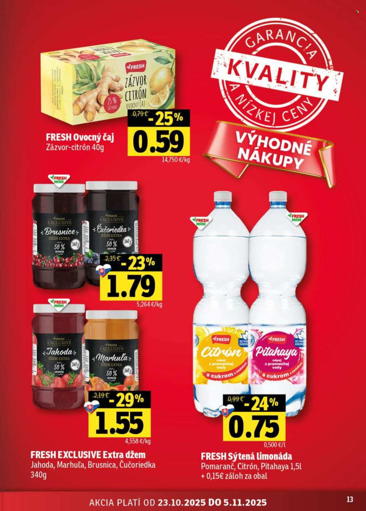 Leták FRESH - 23.10.2025 - 5.11.2025. Strana 13
