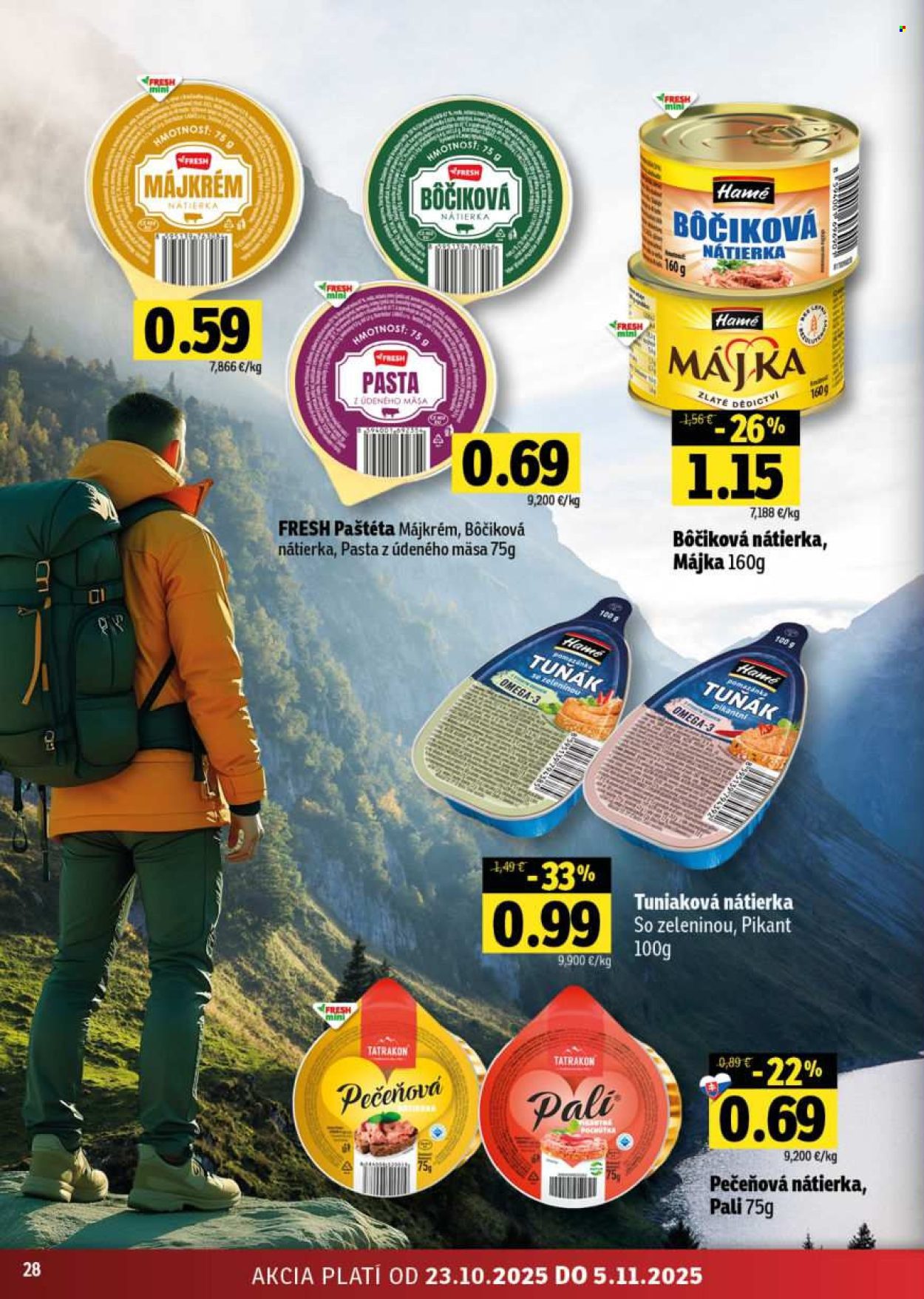 Leták FRESH - 23.10.2025 - 5.11.2025. Strana 28
