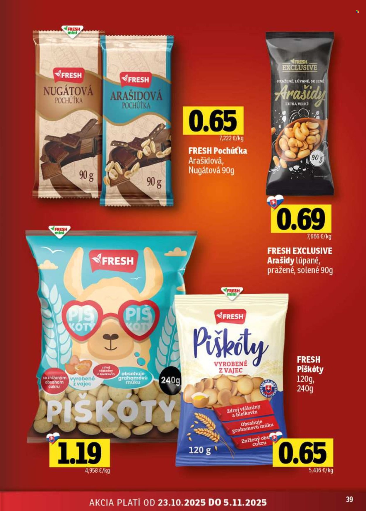 Leták FRESH - 23.10.2025 - 5.11.2025. Strana 39