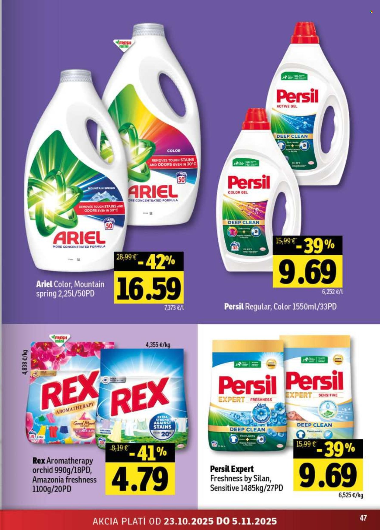 Leták FRESH - 23.10.2025 - 5.11.2025. Strana 47
