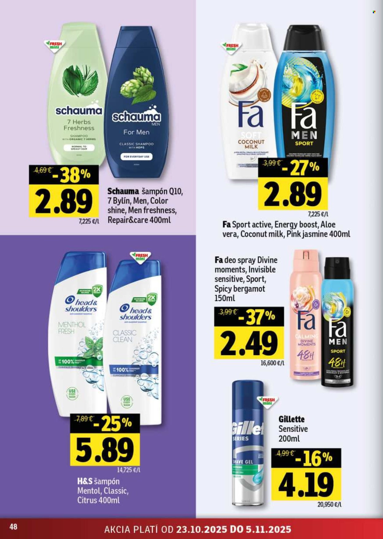 Leták FRESH - 23.10.2025 - 5.11.2025. Strana 48