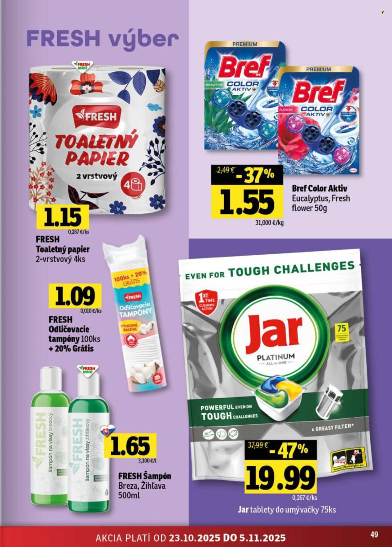 Leták FRESH - 23.10.2025 - 5.11.2025. Strana 49