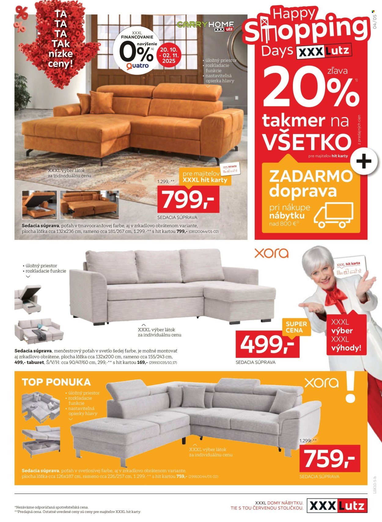 Leták XXXLutz - 20.10.2025 - 2.11.2025. Strana 5